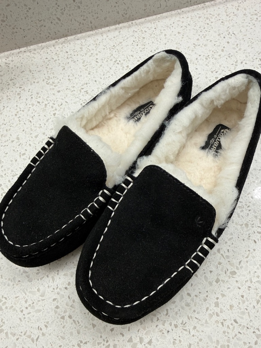 Women’s Black Suede UGG Moccasins